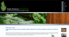 Desktop Screenshot of cedarproductsco.com